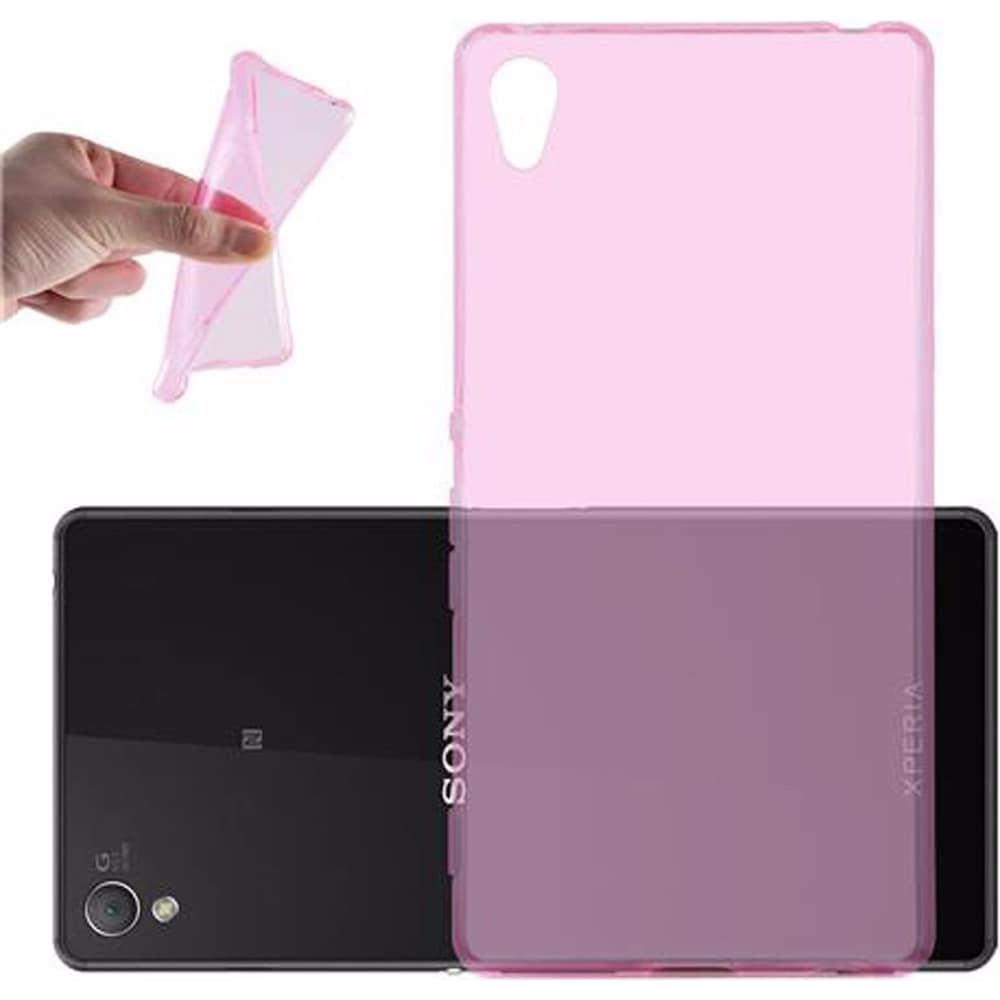 Cadorabo TPU Ultra Slim AIR Cover (Sony Xperia Z4, Sony Xperia Z3+), Smartphone Hülle, Pink