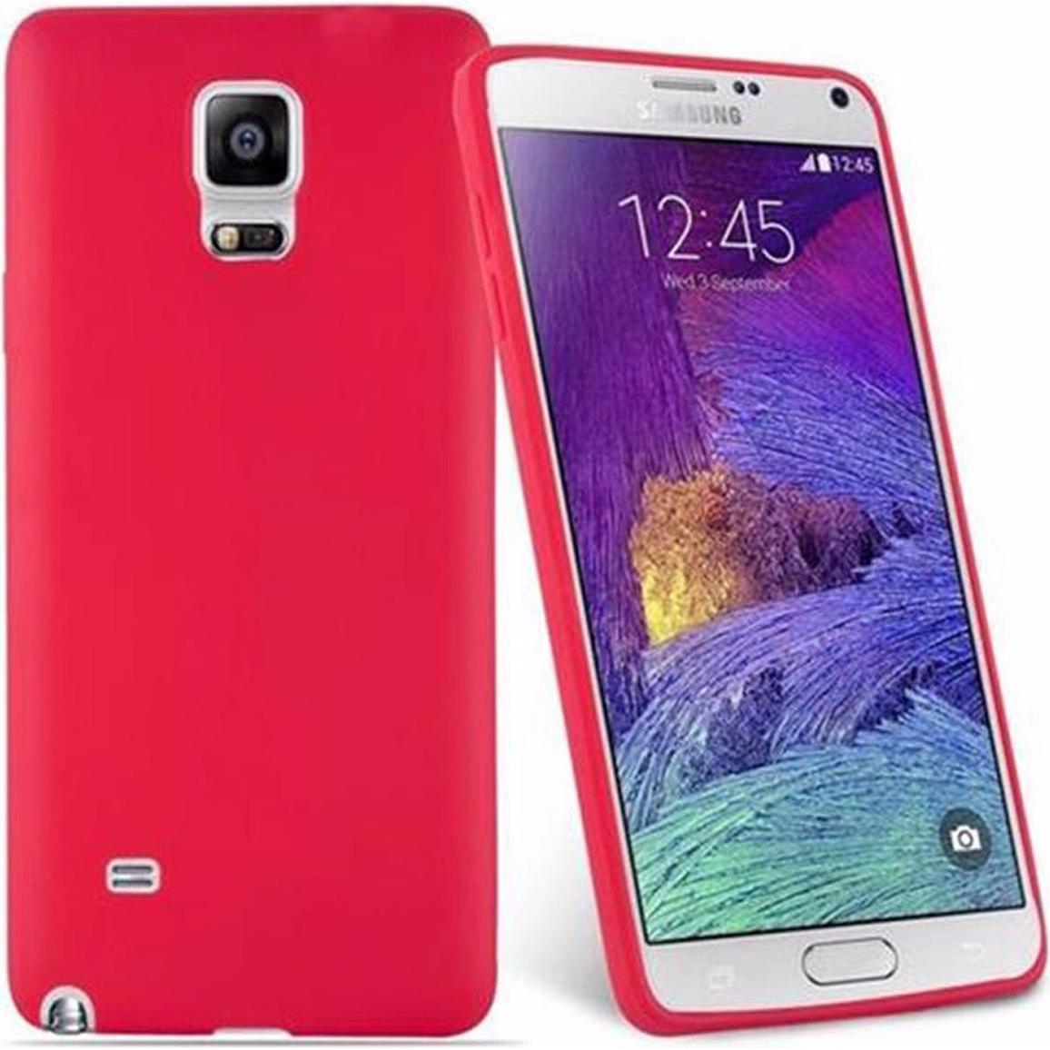 Thumbnail - Cadorabo TPU Candy Cover (Samsung Galaxy Note 4), Smartphone Hülle, Rot