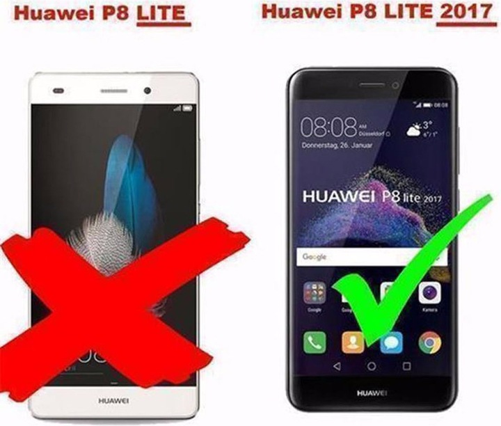 Image du produit Cadorabo TPU Ultra Slim AIR Cover (Huawei P8 Lite (2017), Huawei P9 Lite (2017))
