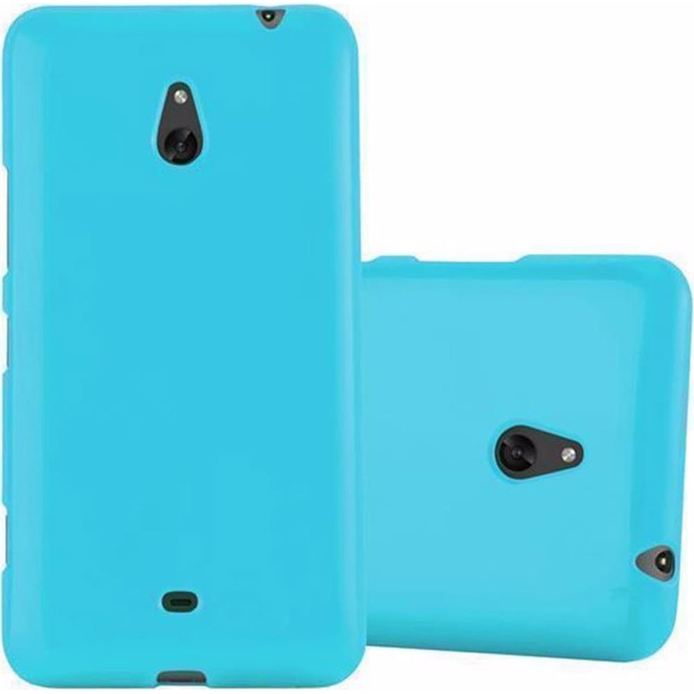 Cadorabo TPU Jelly Cover (Nokia Lumia 1320), Smartphone Hülle, Blau