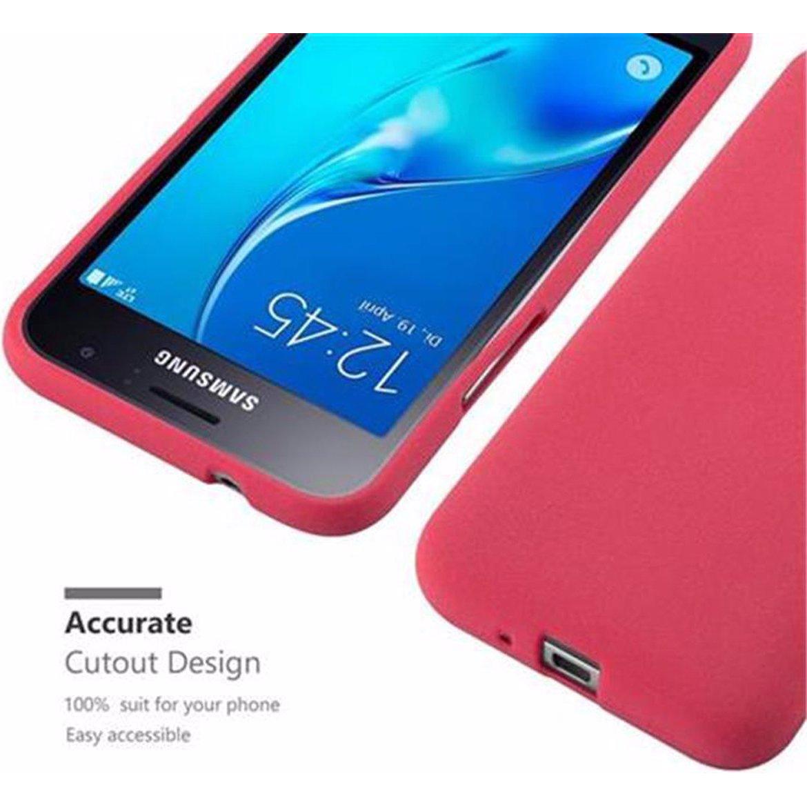 Thumbnail - Cadorabo TPU Frosted Cover (Samsung Galaxy J1 (2016)), Smartphone Hülle, Rot