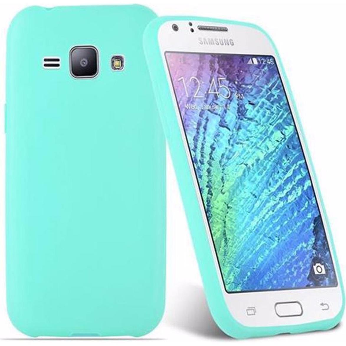 Thumbnail - Cadorabo TPU Candy Cover (Samsung Galaxy J1), Smartphone Hülle, Blau
