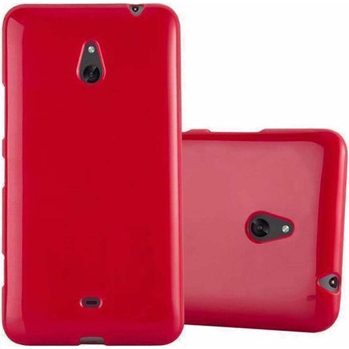 Cadorabo TPU Jelly Cover (Nokia Lumia 1320), Smartphone Hülle, Rot