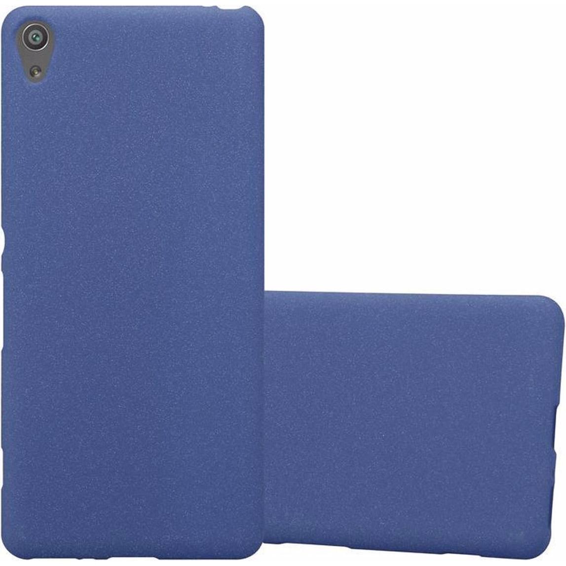 Cadorabo TPU Frosted Cover (Sony Xperia XA), Smartphone Hülle, Blau