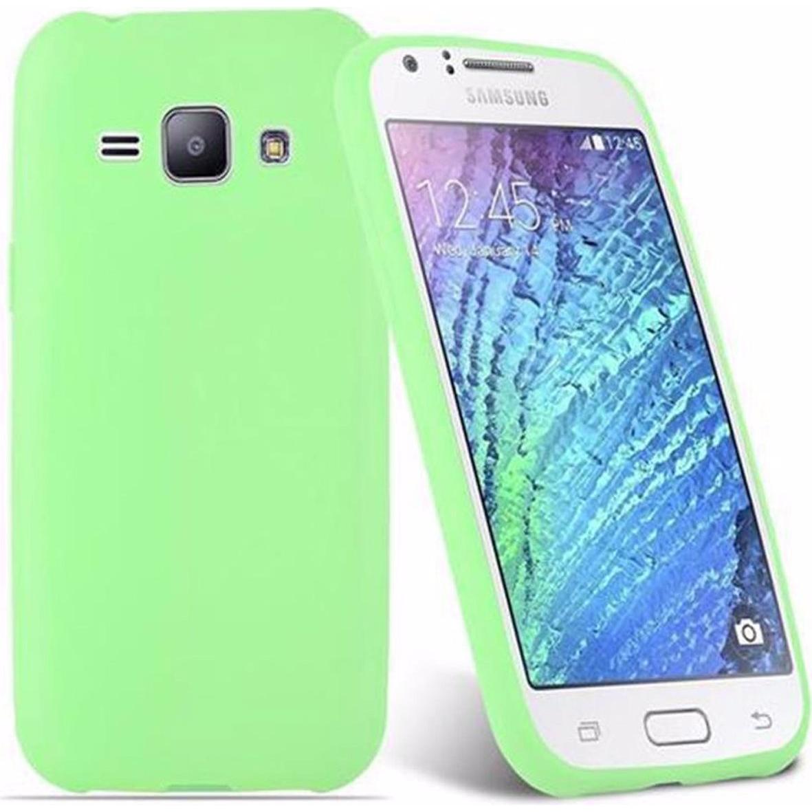 Thumbnail - Cadorabo TPU Candy Cover (Samsung Galaxy J1), Smartphone Hülle, Grün