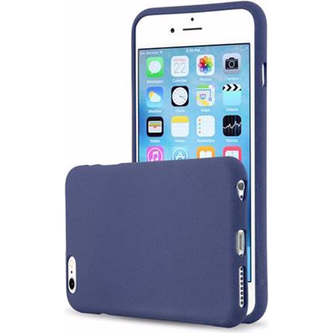 Cadorabo TPU Frosted Cover (Apple iPhone 6 Plus), Smartphone Hülle, Blau