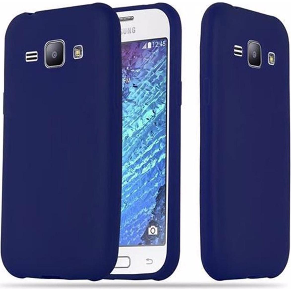 Cadorabo TPU Candy Cover (Samsung Galaxy J1), Smartphone Hülle, Blau