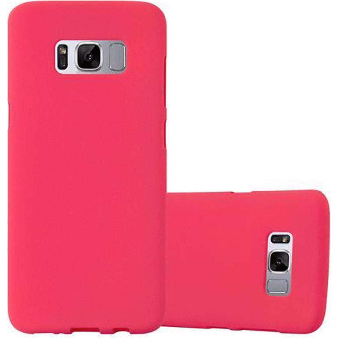Cadorabo TPU Frosted Cover (Samsung Galaxy S8+), Smartphone Hülle, Rot