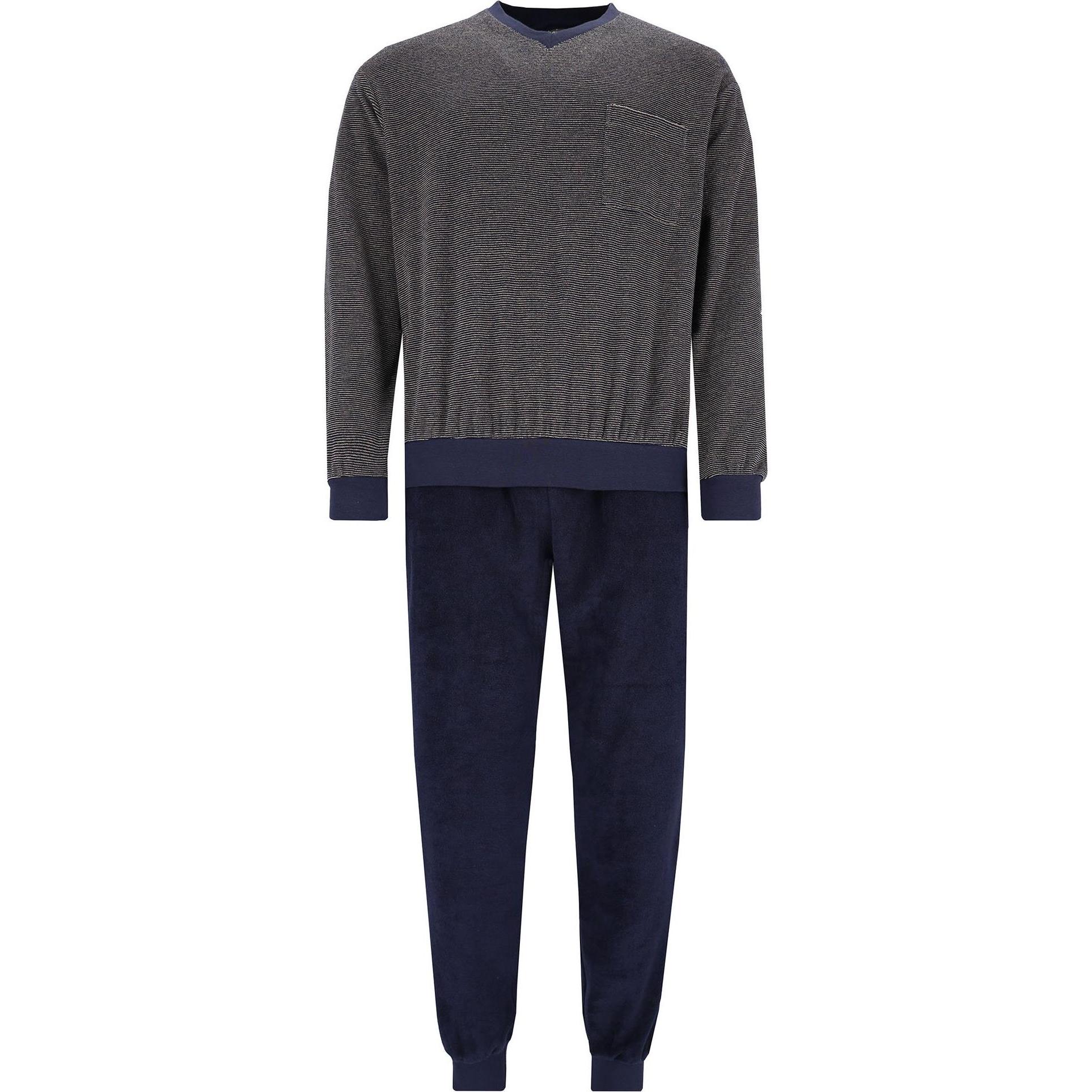 Hajo, Herren, Pyjama, Pyjama Homewear Bequem sitzend, Beige, (XXL)