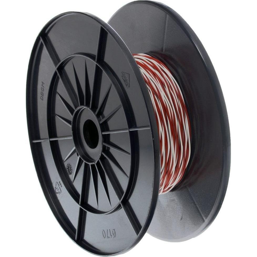 Cobinet, Kabelleitung, YV 2x0.6/1.1 weiss/rot 100 m (100 m)