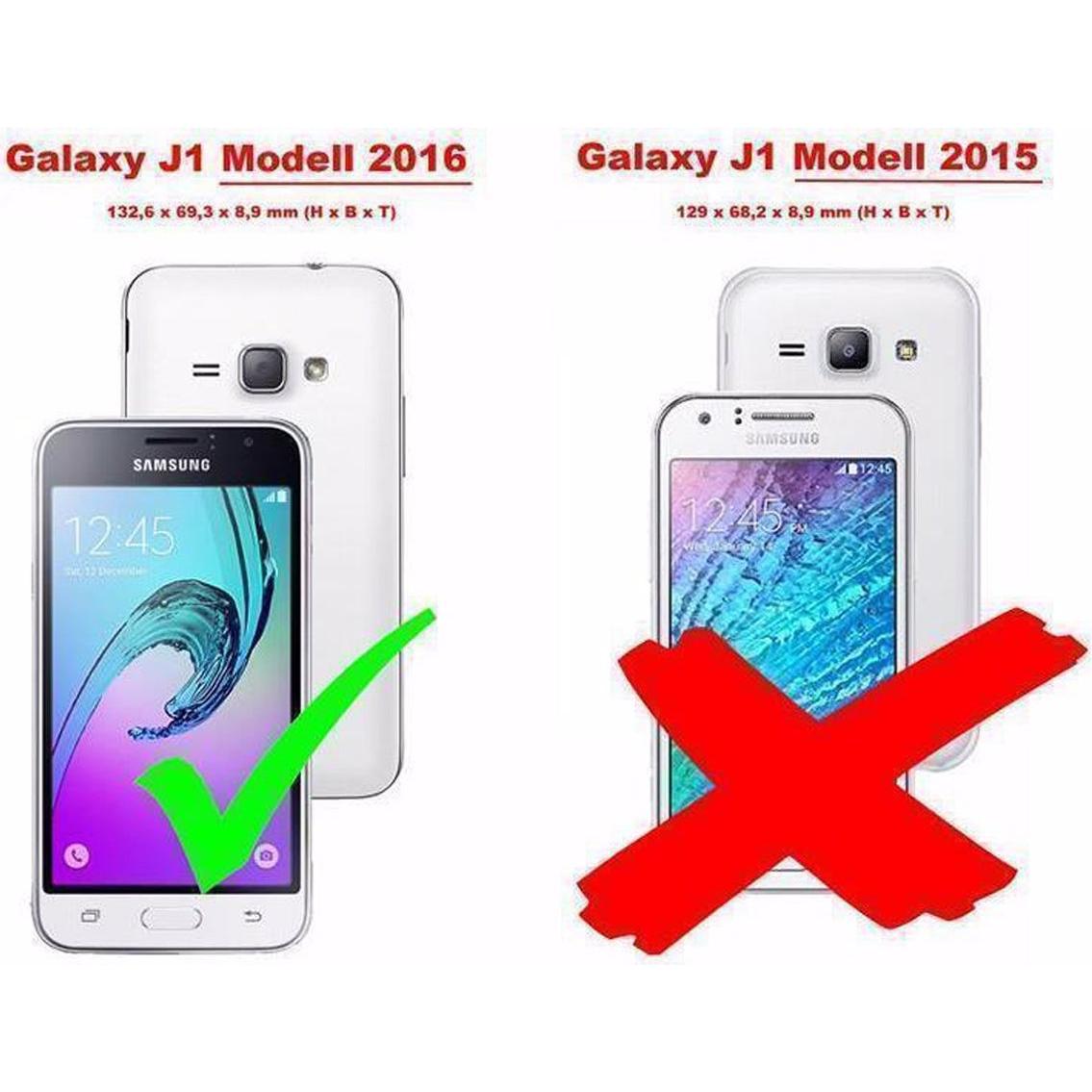 Thumbnail - Cadorabo TPU Brushed Cover (Samsung Galaxy J1 (2016)), Smartphone Hülle, Blau
