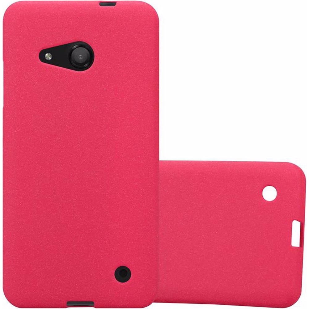 Cadorabo TPU Frosted Cover (Microsoft Lumia 550), Smartphone Hülle, Rot