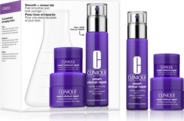 Immagine prodotto Clinique Set da laboratorio liscio e rinnovato 2024 (Set per la cura del viso)
