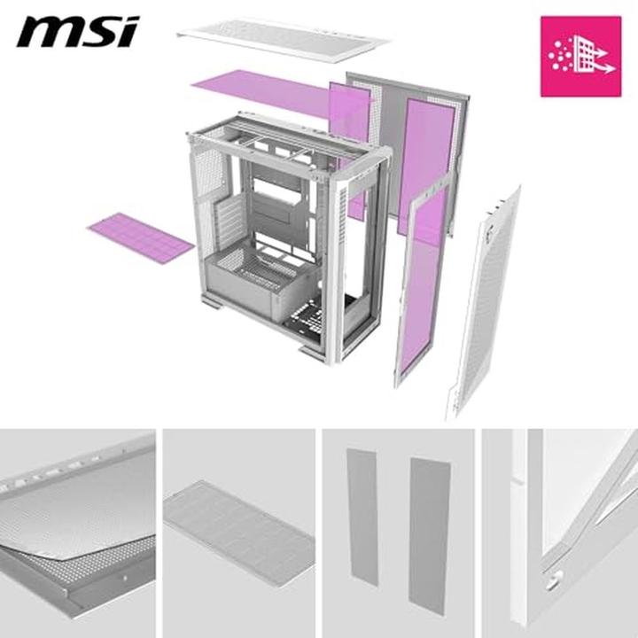 Image du produit MSI GEH Midi MPG VELOX 300R PZ WHITE (ATX, mATX, Mini-ITX)