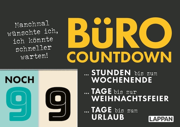 Actual product image Countdown calendar for the office (Hardcover, German)