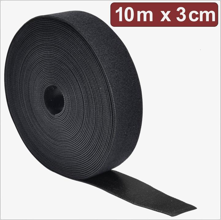 Actual product image Quadrios 24CA308 Klettband zum Bündeln Haft- und Flauschteil (L x B) 10 m x 3 cm (30 mm)