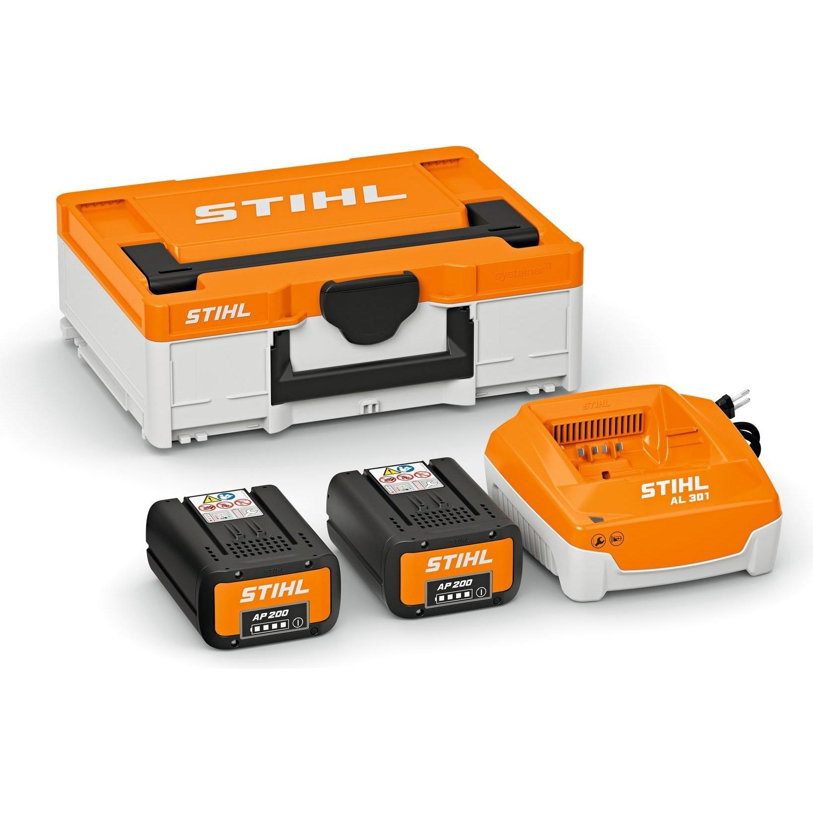 Stihl, Batteria + Caricatore, Scatola della batteria Systainer³ dimensione del sistema S