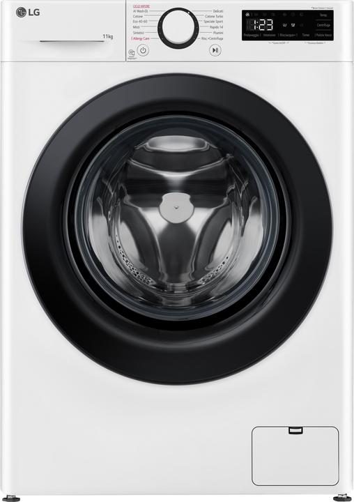 Image du produit LG F4R3011NSWB Lave-linge 11kg AI DD, Classe A-10%, 1400 tr/min, Lavage vapeur (11 kg, Gauche)
