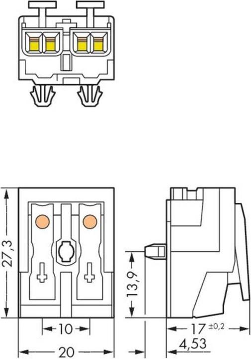 Produktbild Wago Lighting power connector, 2 pole