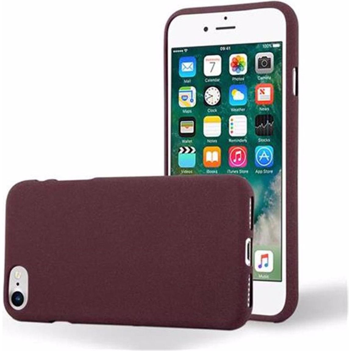 Cadorabo TPU Frosted Cover (Apple iPhone 7, Apple iPhone SE (2nd Gen)), Smartphone Hülle, Violett