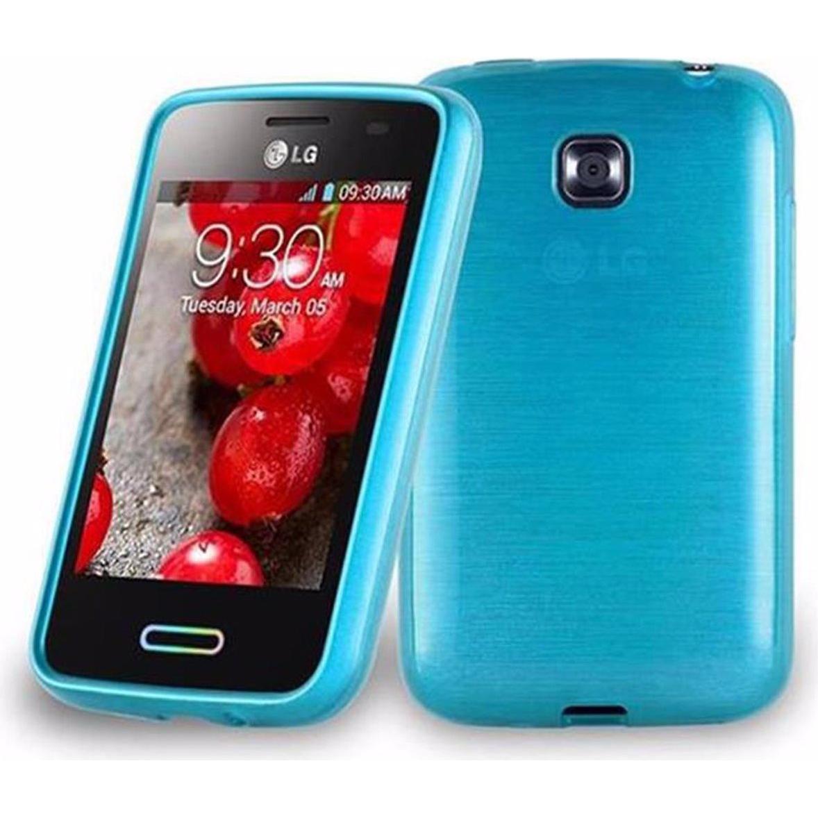 Thumbnail - Cadorabo TPU Brushed Cover (LG Optimus L3 II), Smartphone Hülle, Türkis