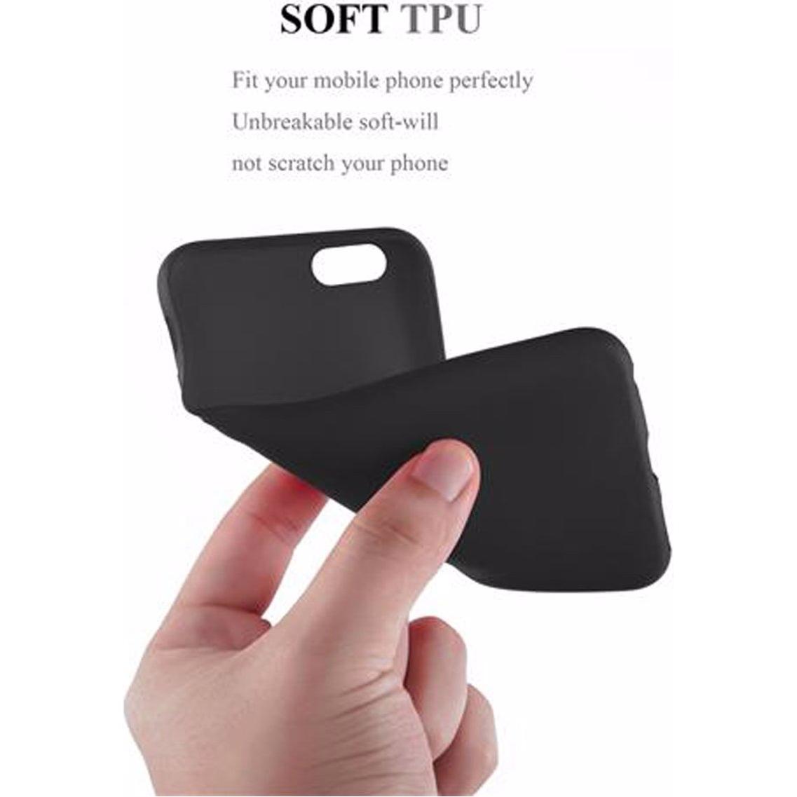 Thumbnail - Cadorabo TPU Frosted Cover (Apple iPhone 6), Smartphone Hülle, Schwarz