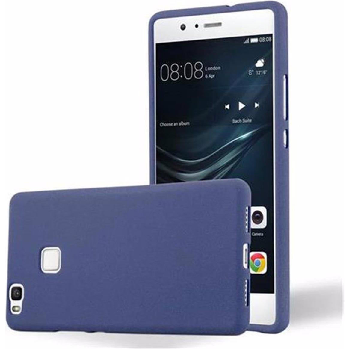 Cadorabo TPU Frosted Cover (Huawei P9 Lite), Smartphone Hülle, Blau
