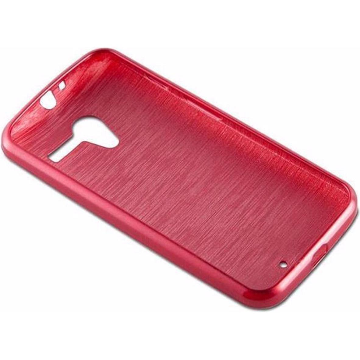Thumbnail - Cadorabo TPU Brushed Cover (Motorola Moto X), Smartphone Hülle, Rot