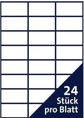 Actual product image Soennecken Label 5760 70x37mm white 2.400 pcs./pack.