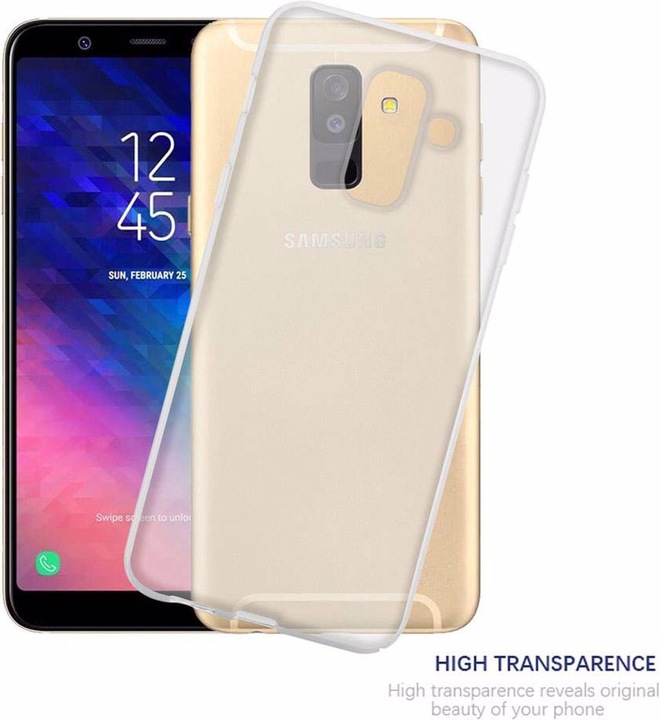 Actual product image Cadorabo TPU Ultra Slim AIR Cover (Samsung Galaxy A6+)