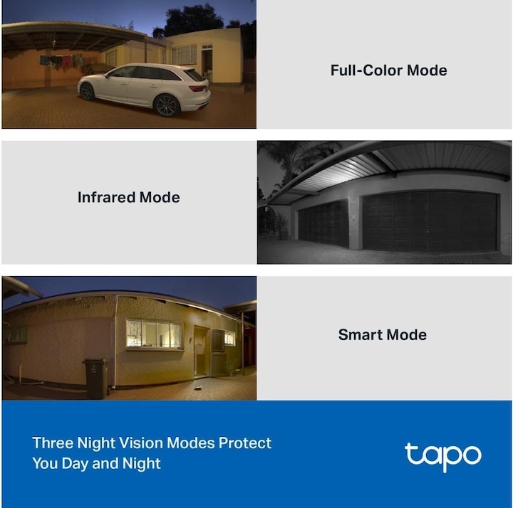 Immagine prodotto TP-Link Tapo C510W Telecamera da esterno a 360° da 3MP MicroSD (2304 x 1296 Pixels)