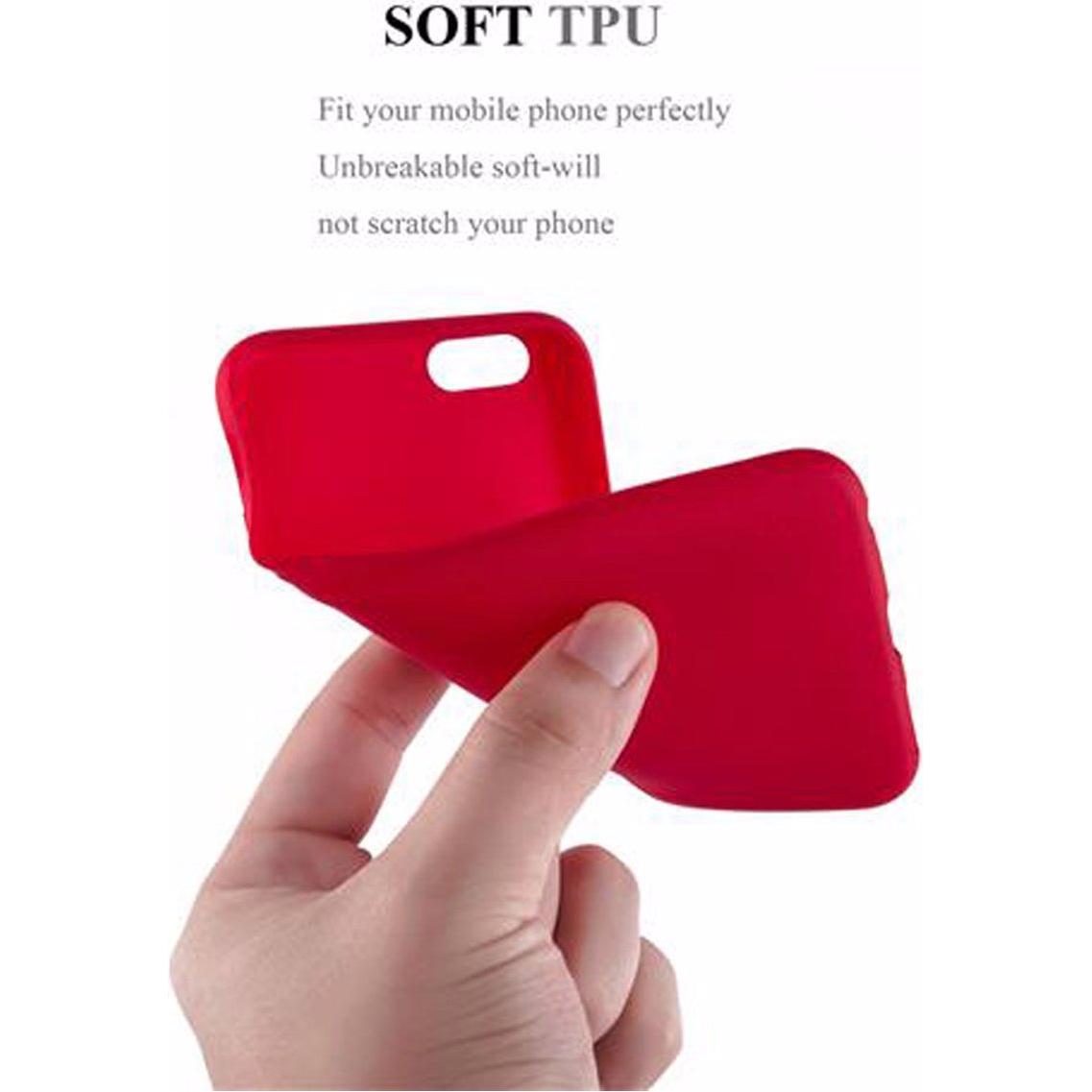 Thumbnail - Cadorabo TPU Frosted Cover (Apple iPhone 6), Smartphone Hülle, Rot