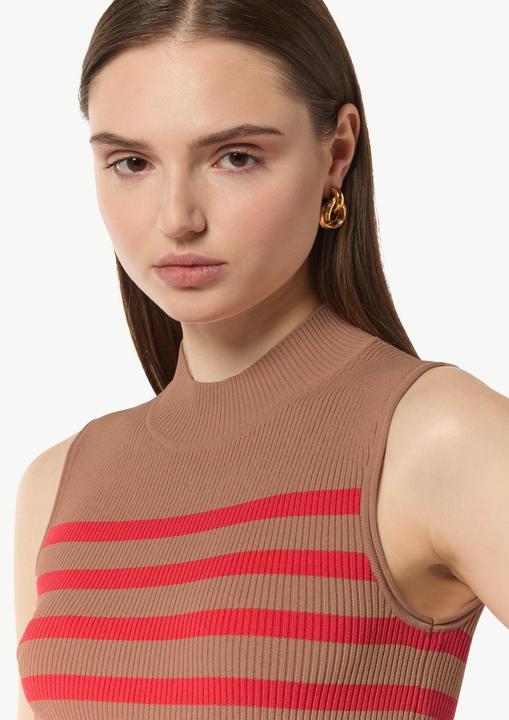 Immagine prodotto Comma Strickpullunder Strickpullunder mit Rippstruktur und Stehkragen (36)