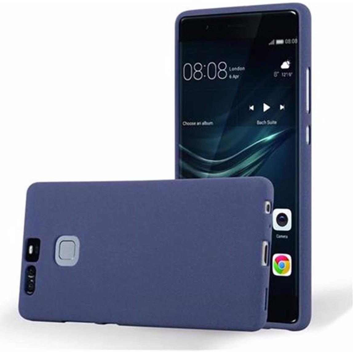 Thumbnail - Cadorabo TPU Frosted Cover (Huawei P9), Smartphone Hülle, Blau