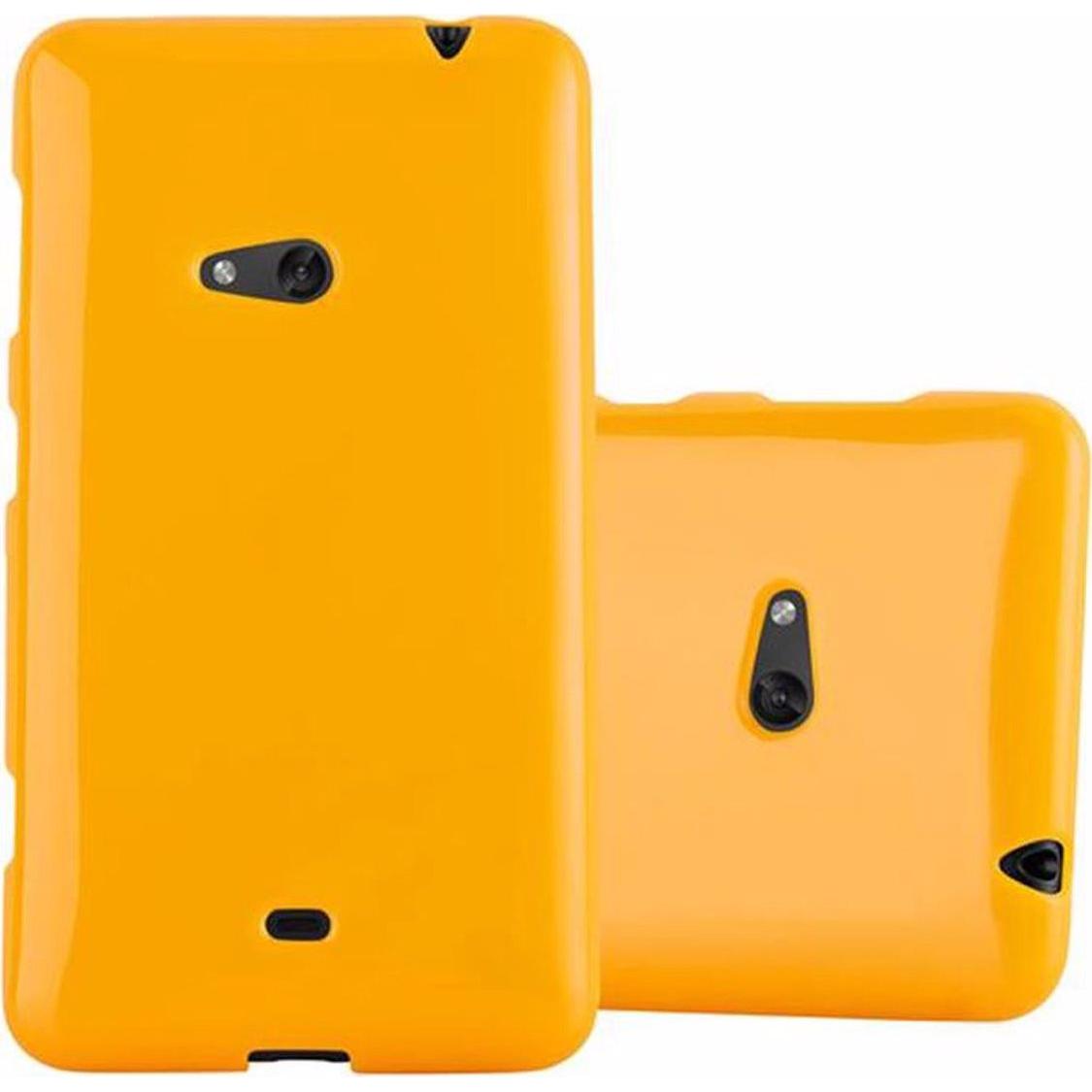 Cadorabo TPU Jelly Cover (Nokia Lumia 625), Smartphone Hülle, Gelb