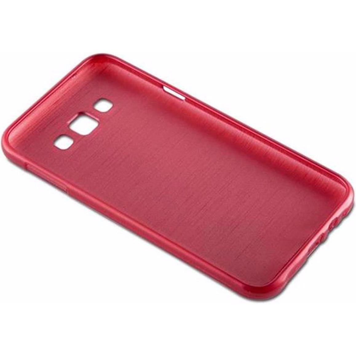 Thumbnail - Cadorabo TPU Brushed Cover (Samsung Galaxy E7), Smartphone Hülle, Rot