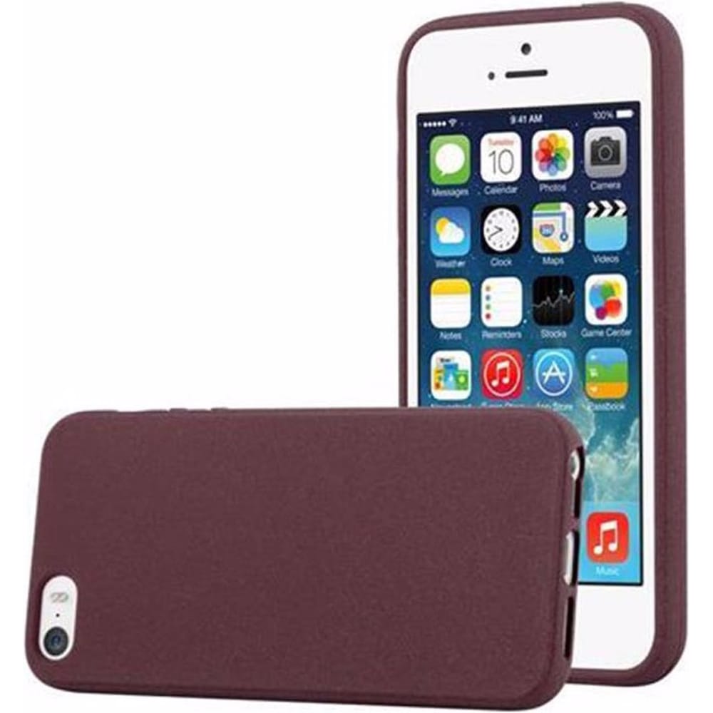 Cadorabo TPU Frosted Cover (5S, iPhone 5), Smartphone Hülle, Violett