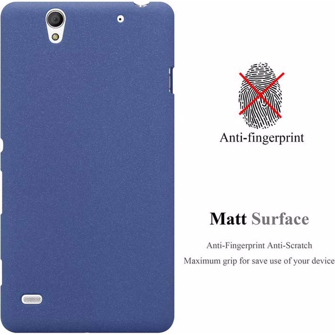 Thumbnail - Cadorabo TPU Frosted Cover (Sony Xperia C4), Smartphone Hülle, Blau