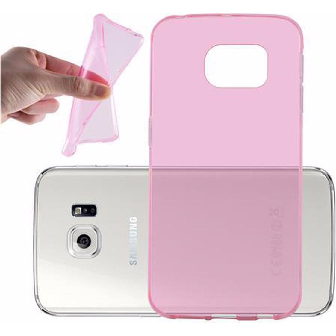 Thumbnail - Cadorabo TPU Ultra Slim AIR Cover (Samsung Galaxy S6 Edge), Smartphone Hülle, Pink