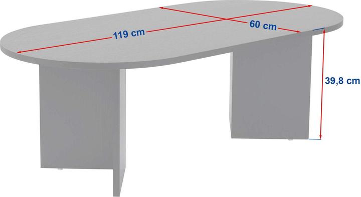 Productafbeelding Skye Decor Sable Scandinavian Coffee Table (119 x 60 x 40 cm)