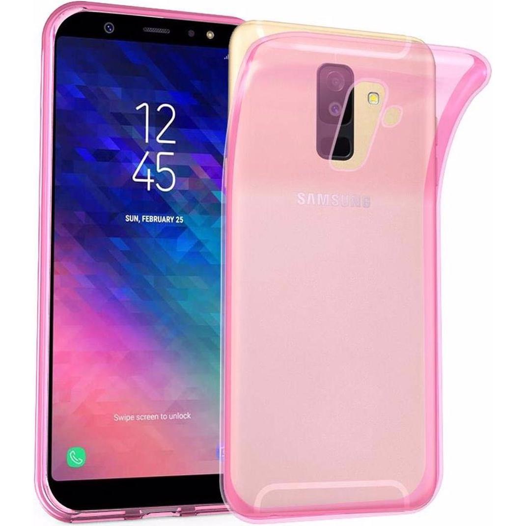 Cadorabo TPU Ultra Slim AIR Cover (Samsung Galaxy A6+), Smartphone Hülle, Pink