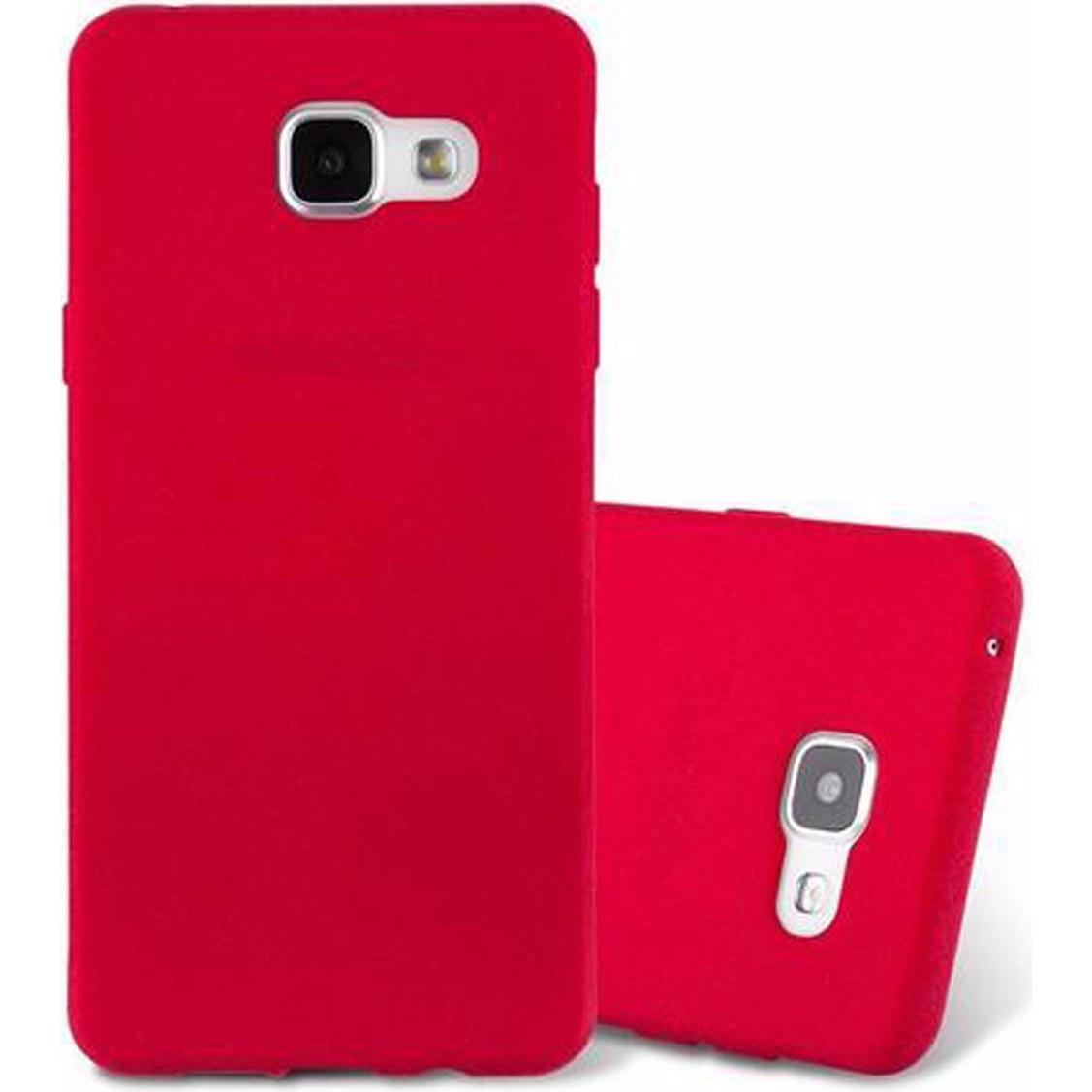 Cadorabo TPU Frosted Cover (Samsung Galaxy A3 (2016)), Smartphone Hülle, Rot