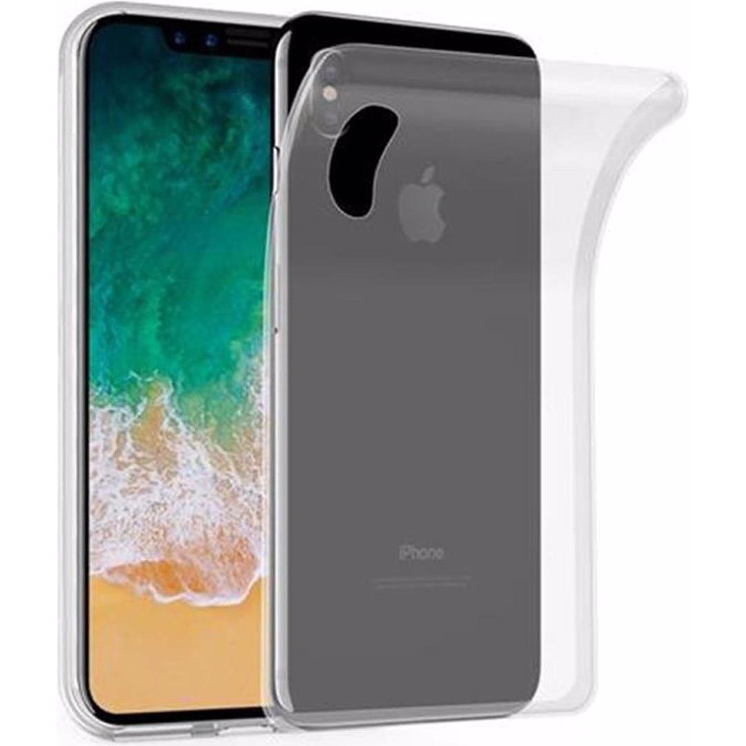 Cadorabo TPU Ultra Slim AIR Cover (Apple iPhone X), Smartphone Hülle, Transparent