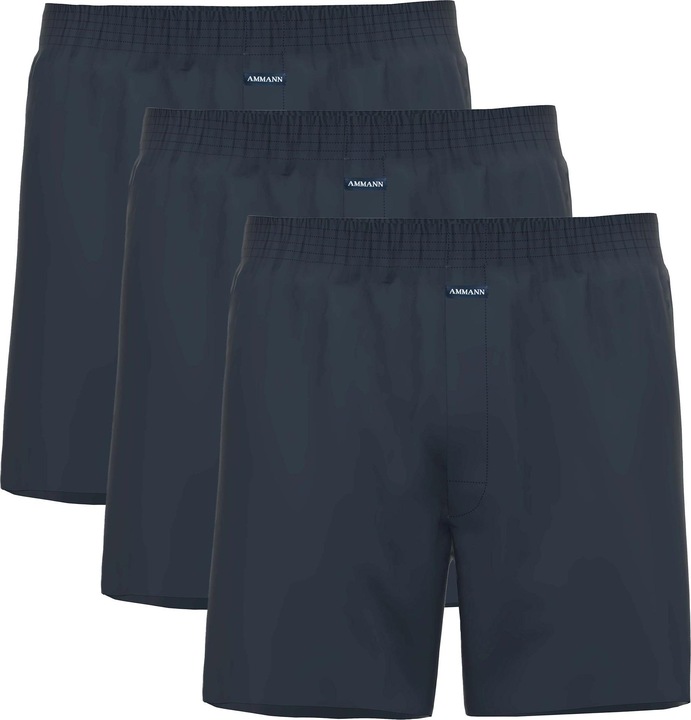 Produktbild Ammann Boxershort Casual Bequem sitzend Basic Cotton Boxer Short 3P (XXL, 3er Pack)