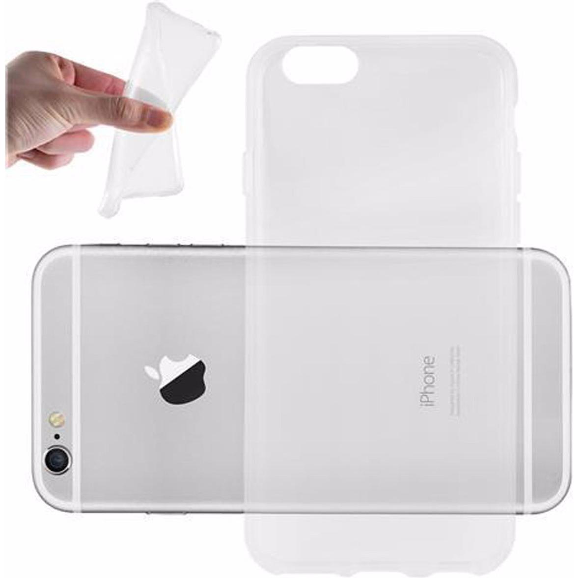 Cadorabo TPU Ultra Slim AIR Cover (Apple iPhone 6), Smartphone Hülle, Transparent