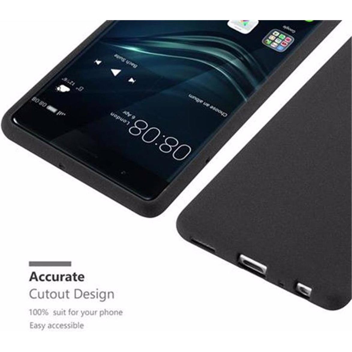 Thumbnail - Cadorabo TPU Frosted Cover (Huawei P9), Smartphone Hülle, Schwarz