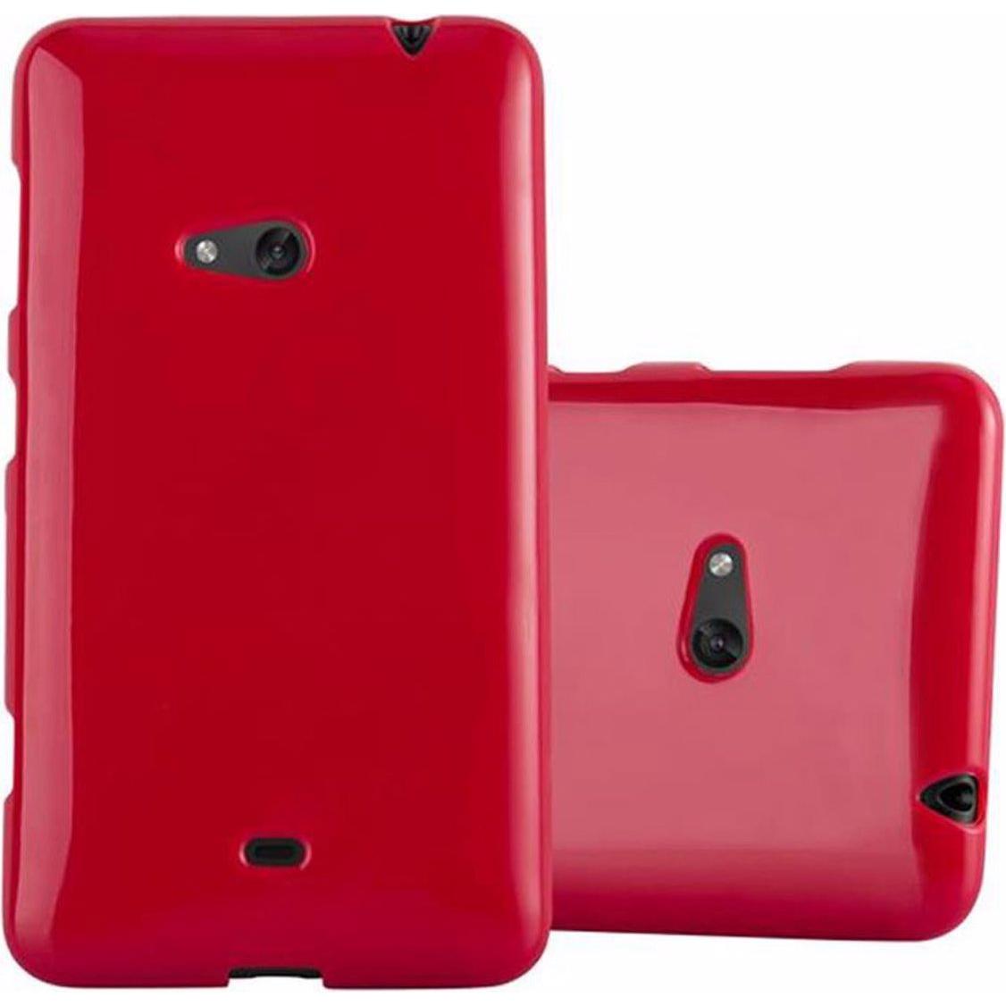 Cadorabo TPU Jelly Cover (Nokia Lumia 625), Smartphone Hülle, Rot