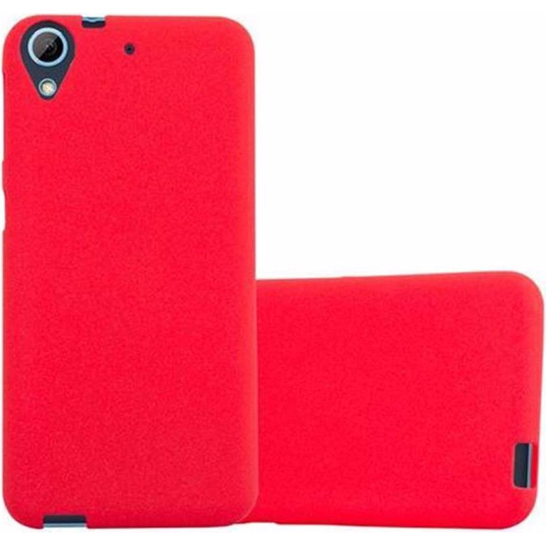 Cadorabo TPU Frosted Cover (HTC Desire 626G), Smartphone Hülle, Rot