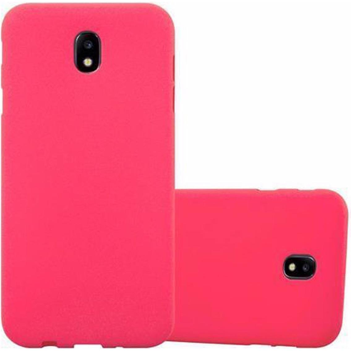 Cadorabo TPU Frosted Cover (Samsung Galaxy J5 (2017)), Smartphone Hülle, Rot