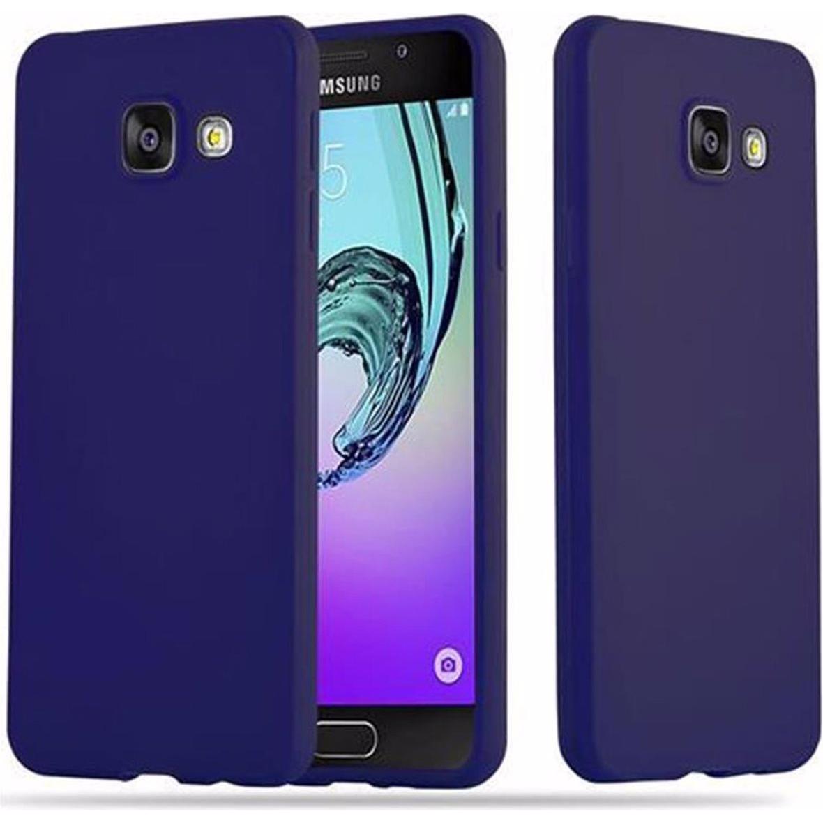 Cadorabo TPU Candy Cover (Samsung Galaxy A3 (2016)), Smartphone Hülle, Blau